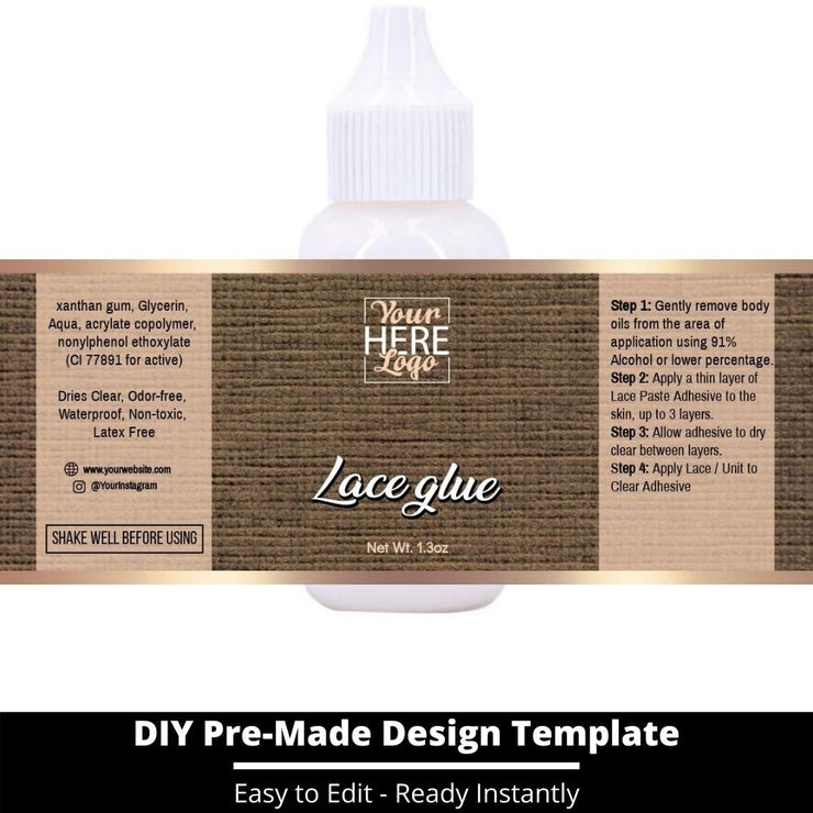 Lace Glue Template 155