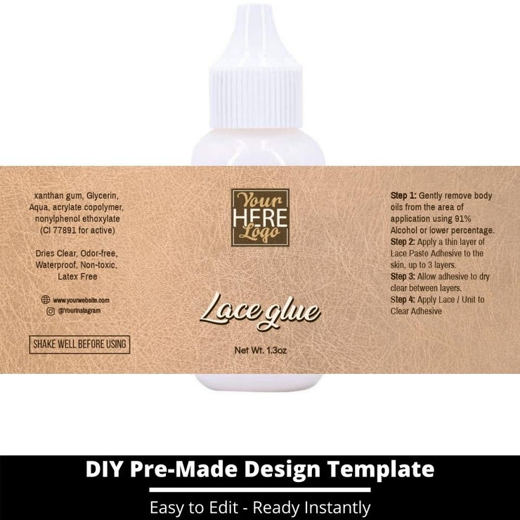 Lace Glue Template 160