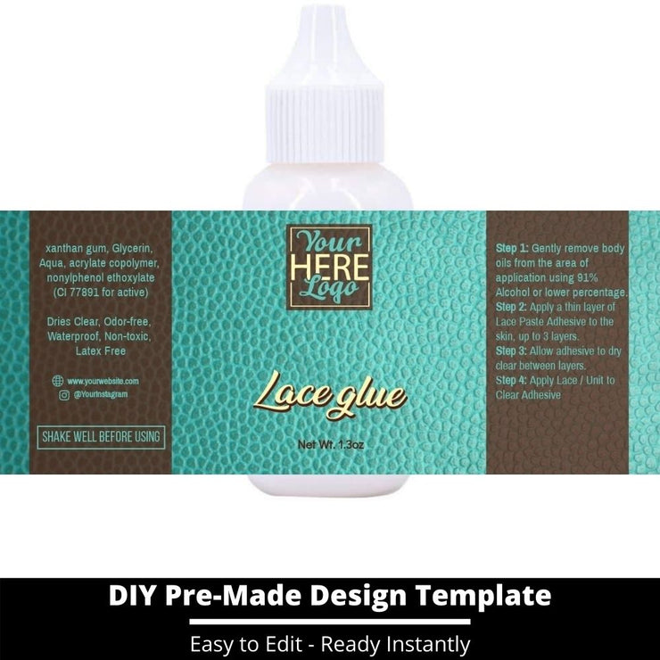 Lace Glue Template 163