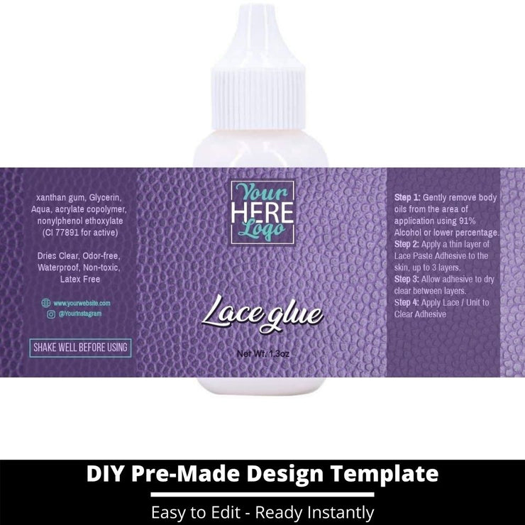 Lace Glue Template 164