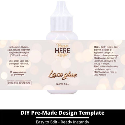 Lace Glue Template 165