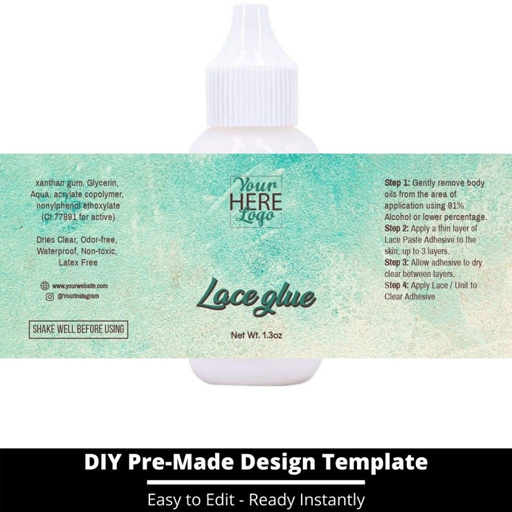 Lace Glue Template 166