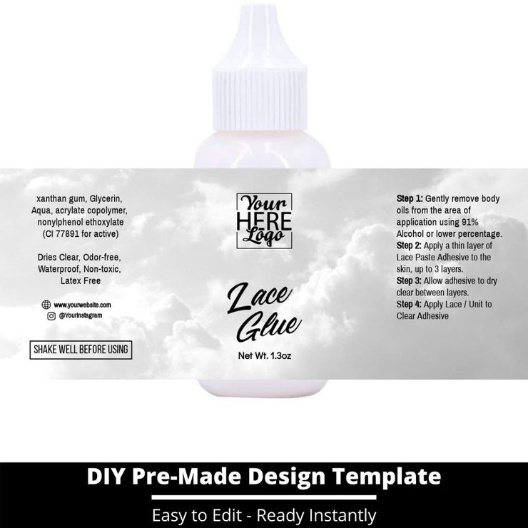 Lace Glue Template 167