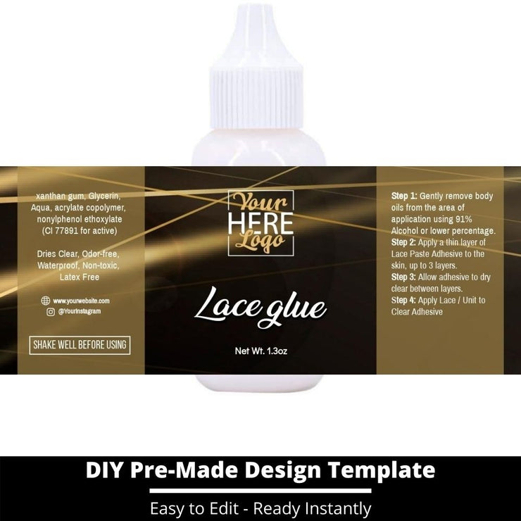 Lace Glue Template 170
