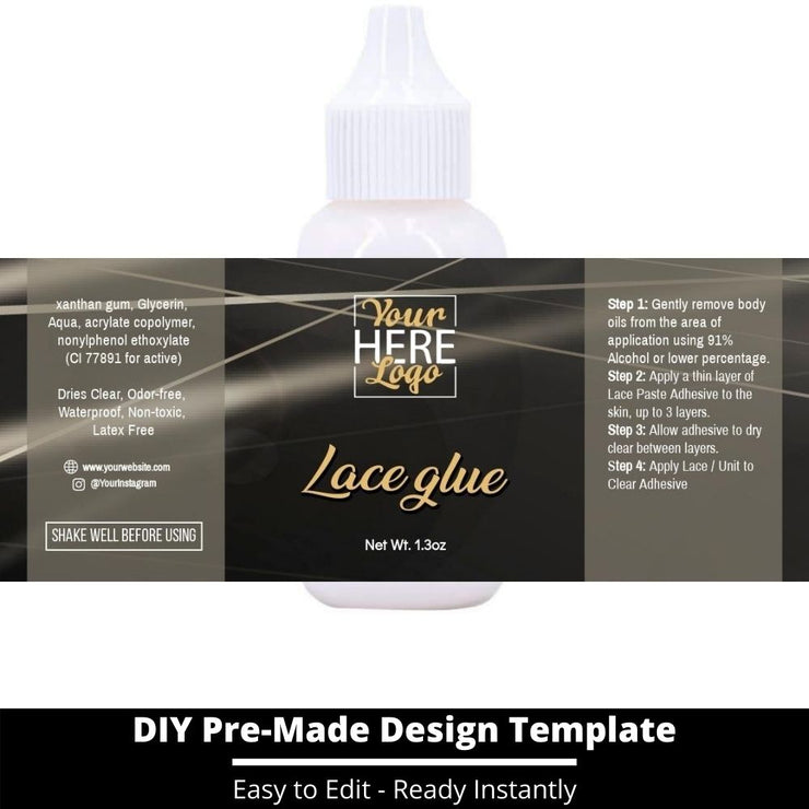 Lace Glue Template 171