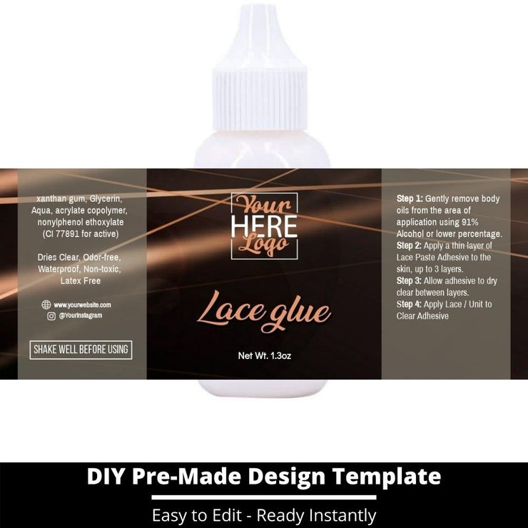 Lace Glue Template 172