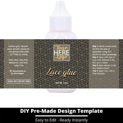Lace Glue Template 173