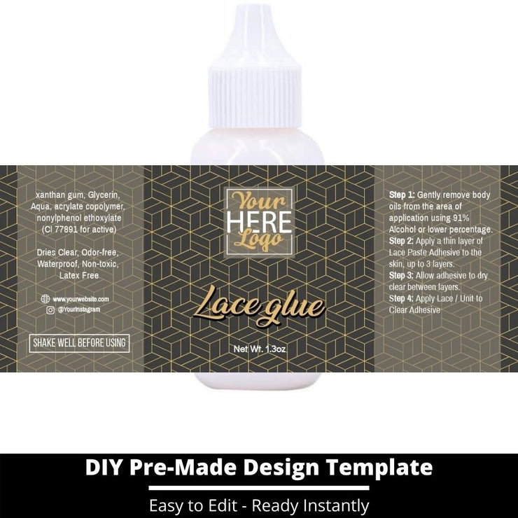 Lace Glue Template 173