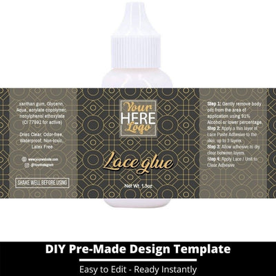 Lace Glue Template 177