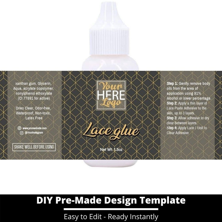 Lace Glue Template 176