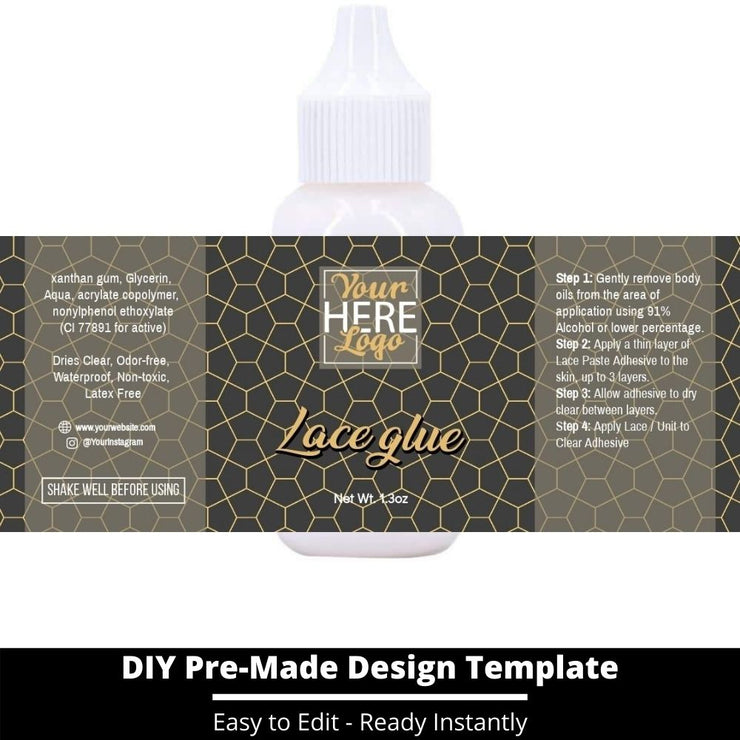 Lace Glue Template 178