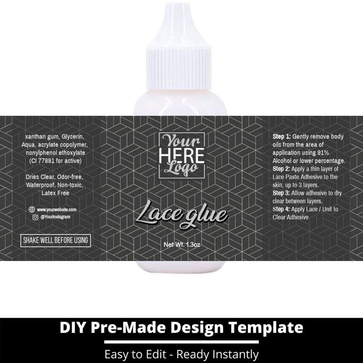 Lace Glue Template 179