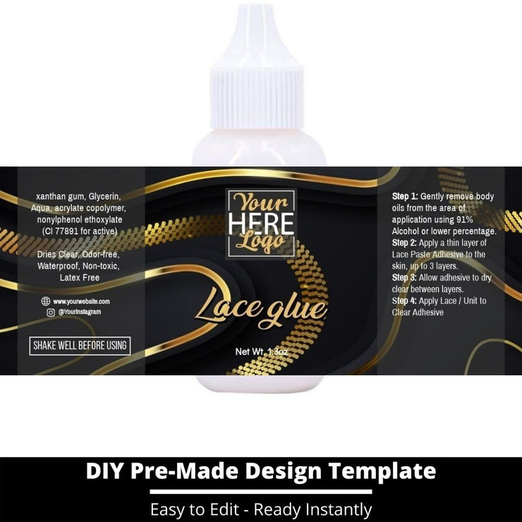 Lace Glue Template 185