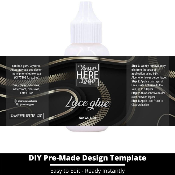 Lace Glue Template 186