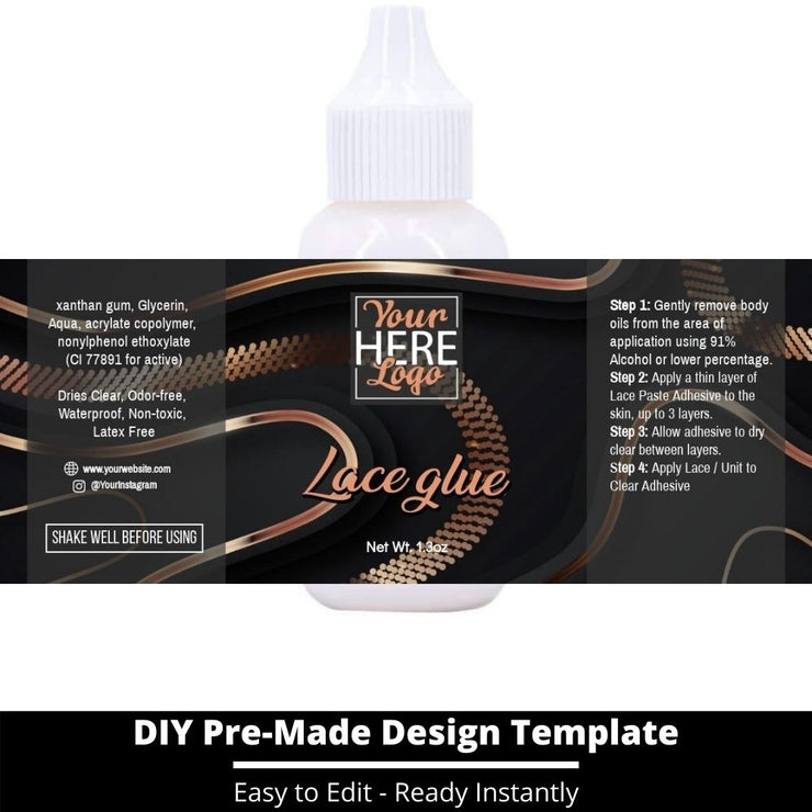 Lace Glue Template 187