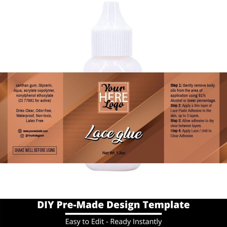 Lace Glue Template 196