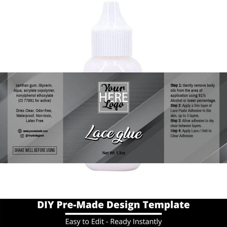 Lace Glue Template 198
