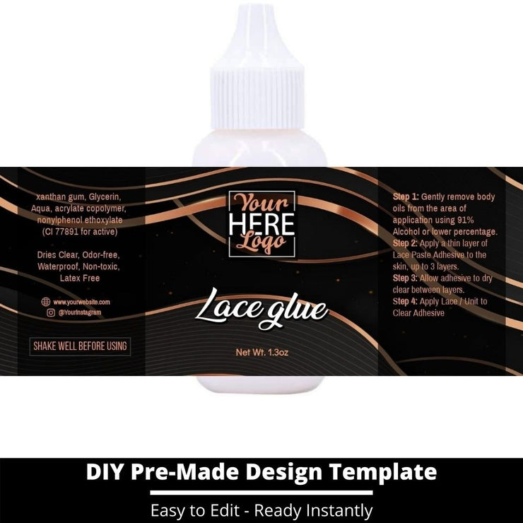 Lace Glue Template 199