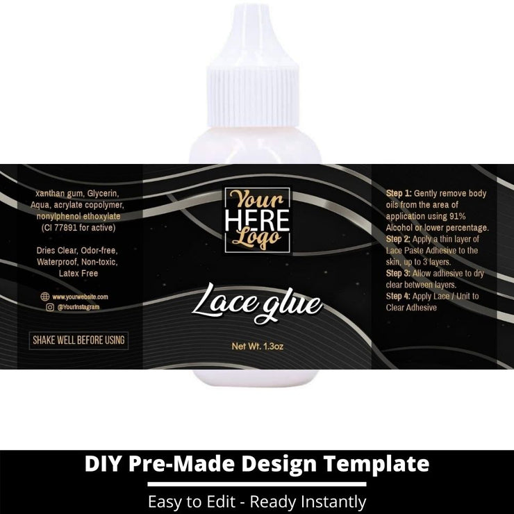 Lace Glue Template 201