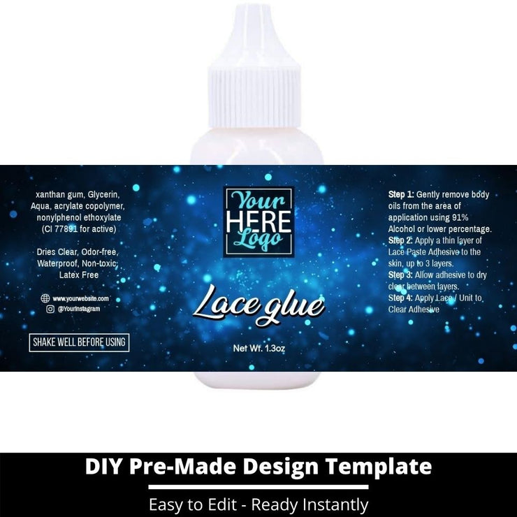 Lace Glue Template 204