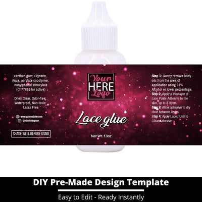 Lace Glue Template 206