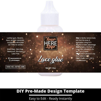 Lace Glue Template 208