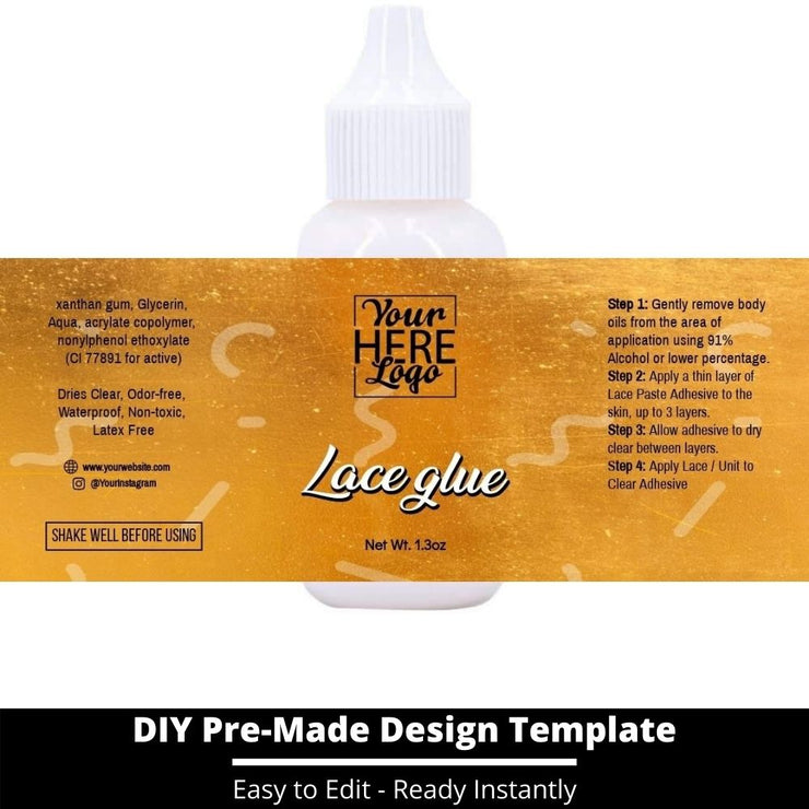 Lace Glue Template 213