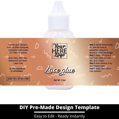 Lace Glue Template 215