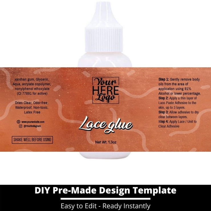 Lace Glue Template 216