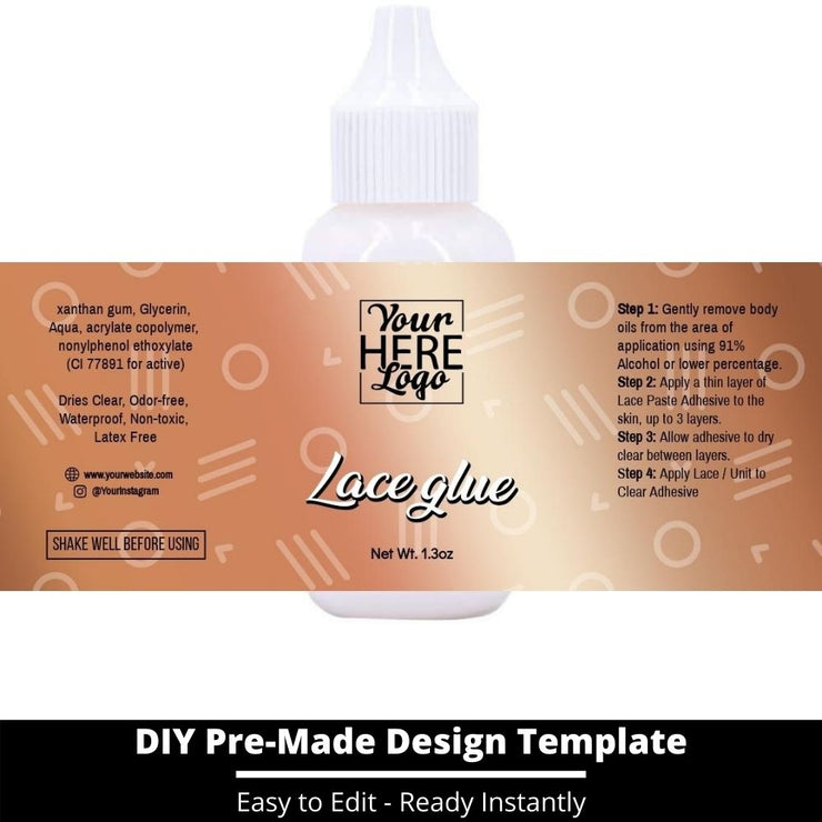 Lace Glue Template 217