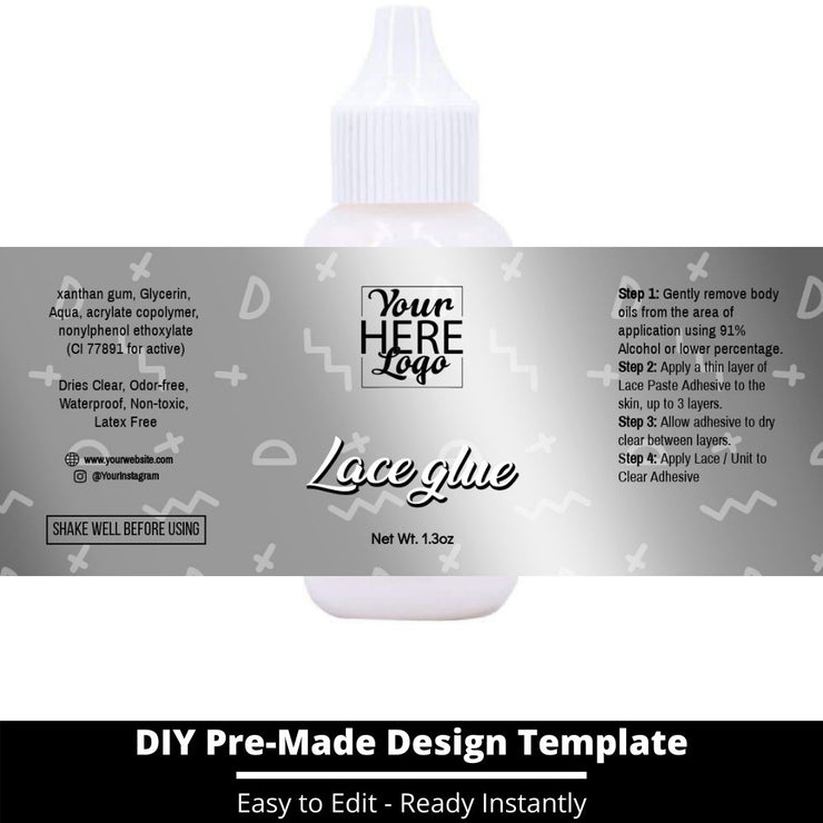 Lace Glue Template 220