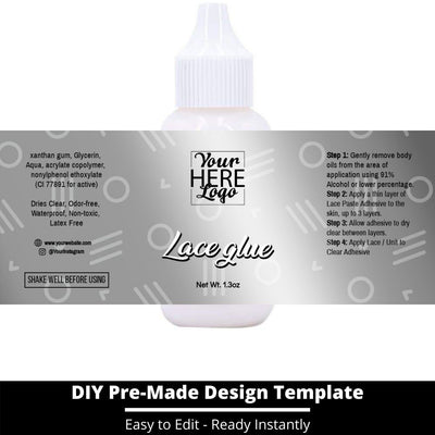 Lace Glue Template 222