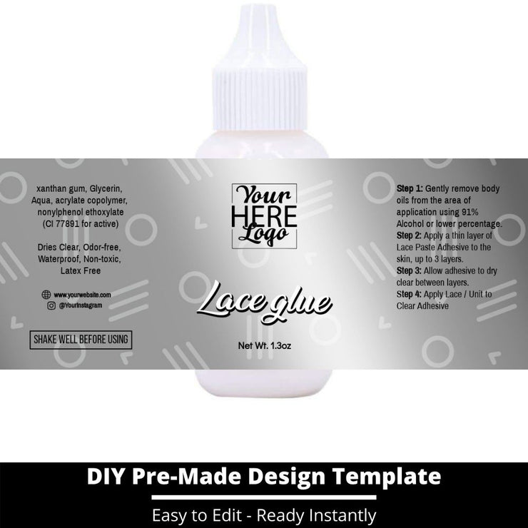 Lace Glue Template 222