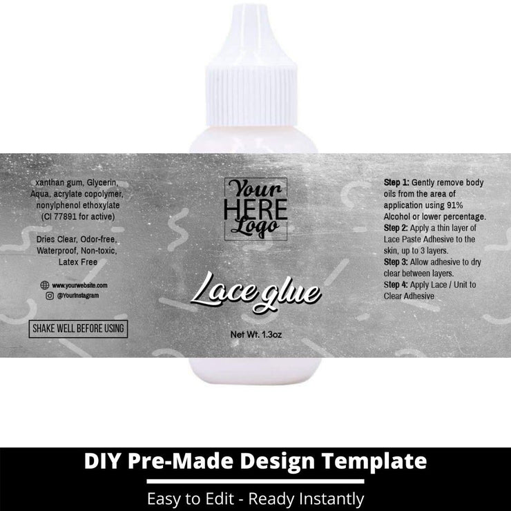 Lace Glue Template 223