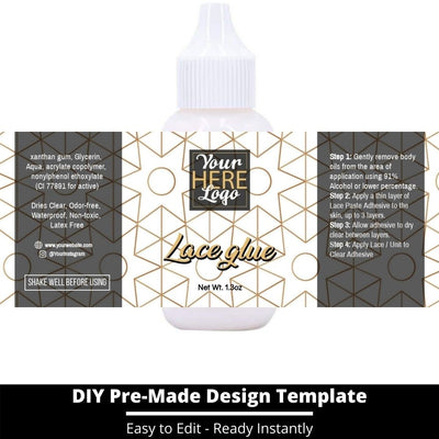 Lace Glue Template 228