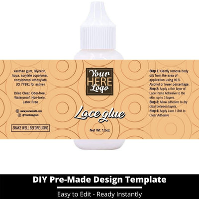 Lace Glue Template 230