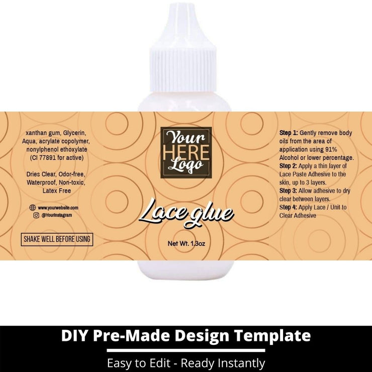 Lace Glue Template 230