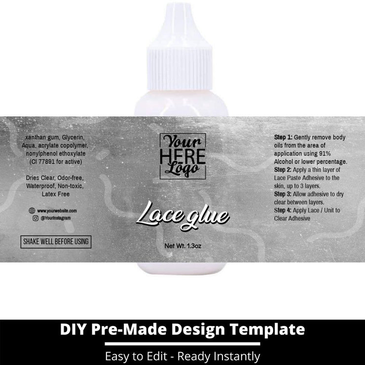 Lace Glue Template 231