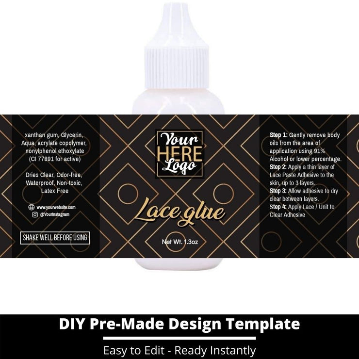 Lace Glue Template 236
