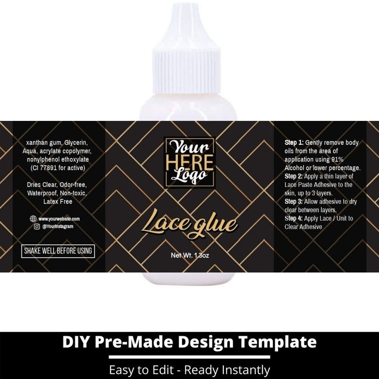 Lace Glue Template 237