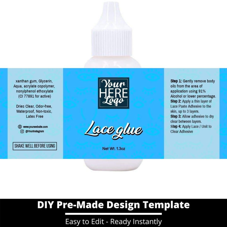 Lace Glue Template 241