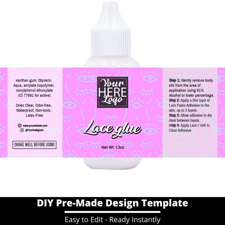 Lace Glue Template 243