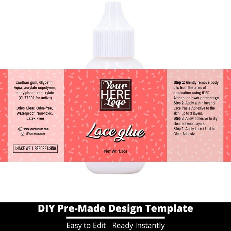 Lace Glue Template 245