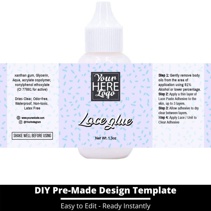 Lace Glue Template 246