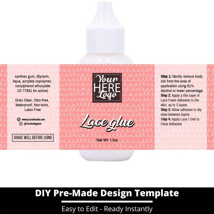 Lace Glue Template 247