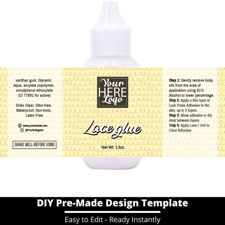 Lace Glue Template 248