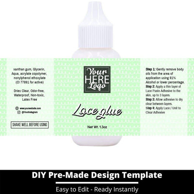 Lace Glue Template 249