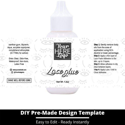 Lace Glue Template 250