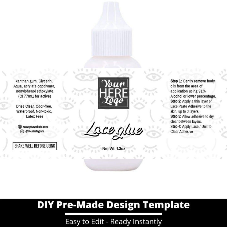 Lace Glue Template 250