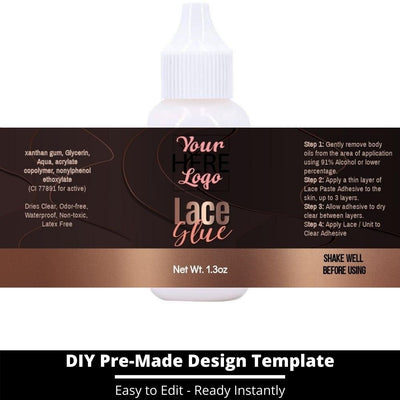 Lace Glue Template 37